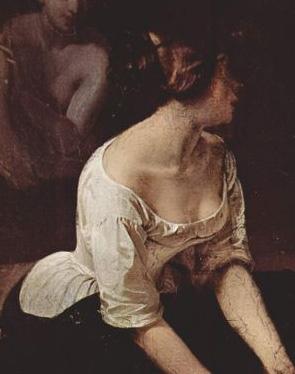 Francesco Hayez Bath of the Nymphs, detail